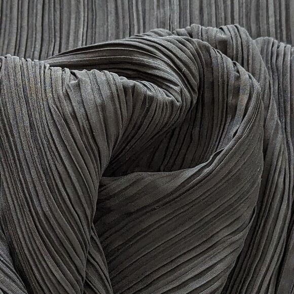 Madewell Black Plissé Pleated Mini Dress NWT Size 12 Little Black Dress Party - Picture 15 of 16